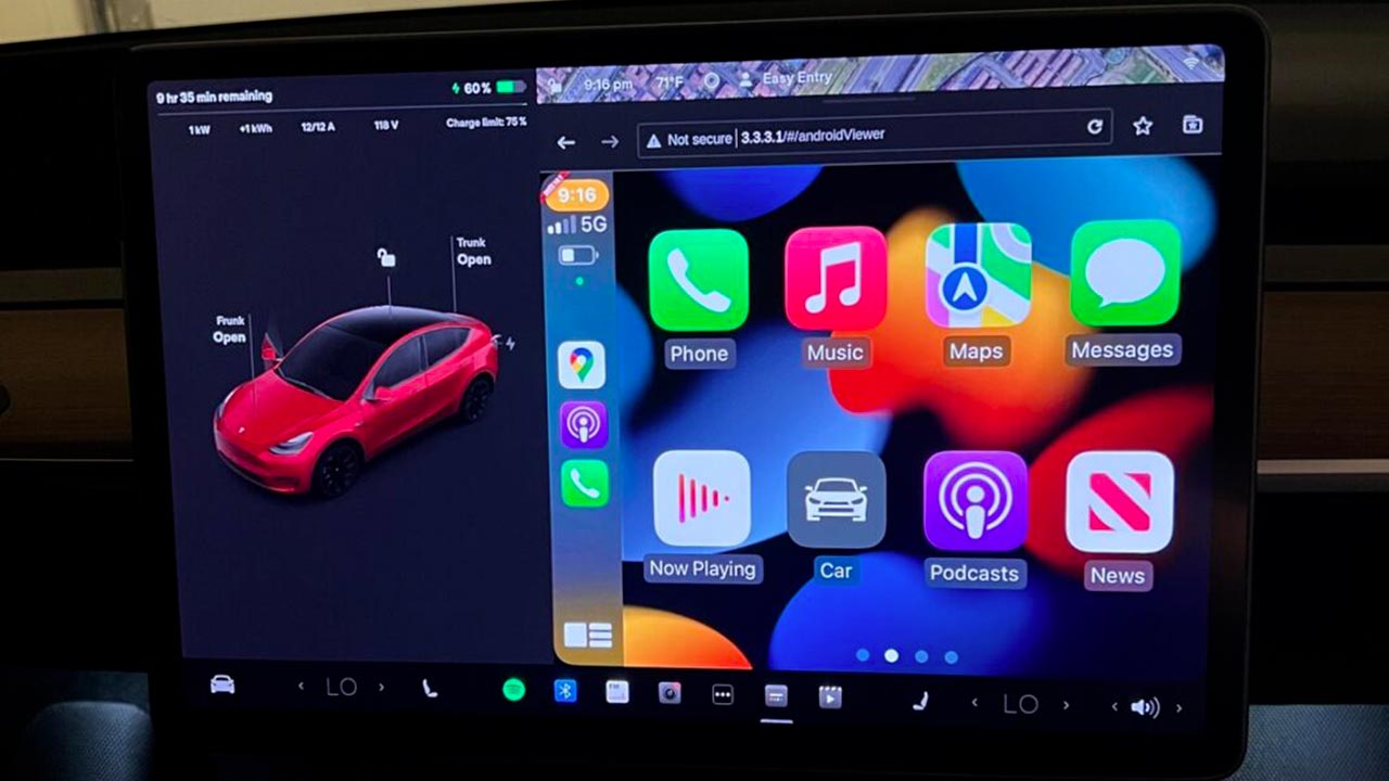 Apple CarPlay su Tesla può funzionare! Ma che fatica la soluzione 'fai da te'
