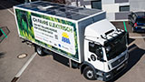 Il camion elettrico e fotovoltaico di Fraunhofer arriva in strada. Il sole ricarica la batteria
