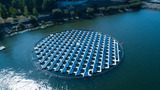 Un impianto solare offshore: è Protevs, un parco solare galleggiante in grado di seguire il Sole 