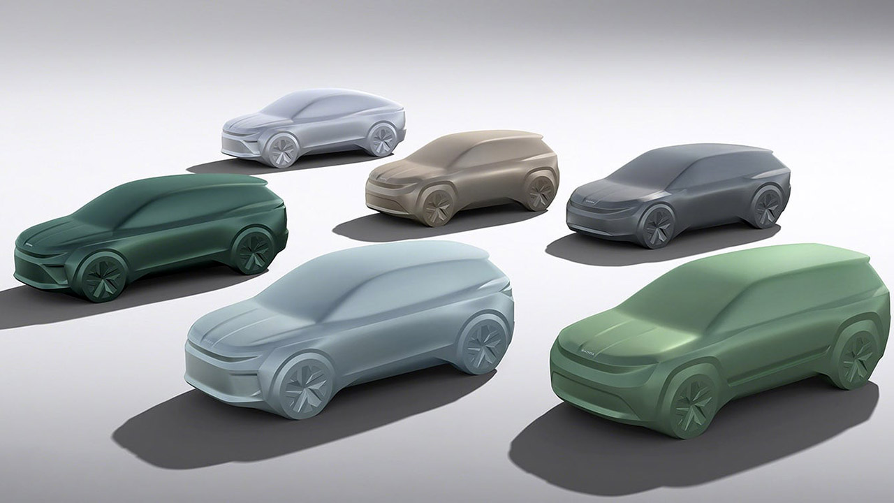 Skoda presenta un futuro elettrico: sei modelli, tra cui una compatta da 25.000 euro e una station wagon