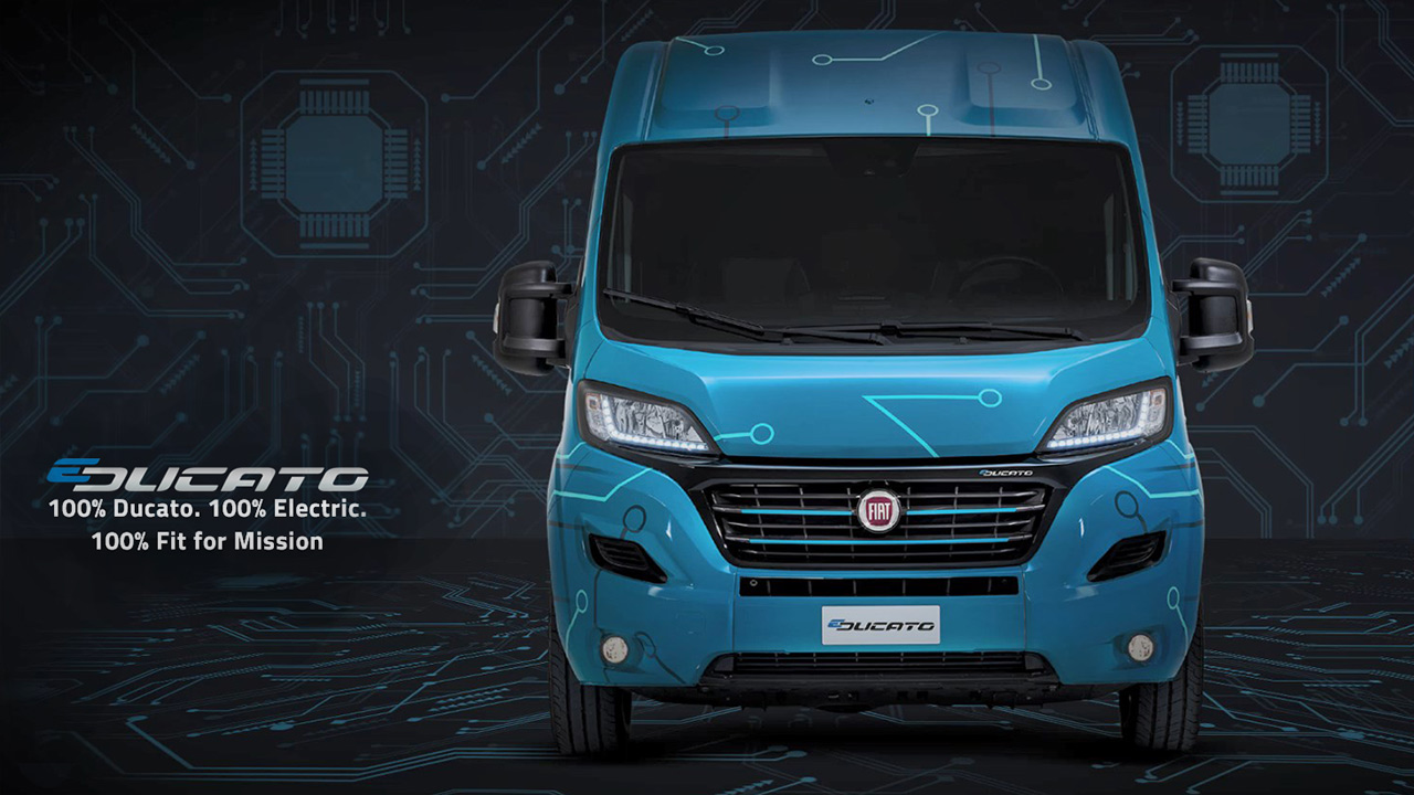 E-Ducato: Fiat Professional presenta ufficialmente il furgone Ducato Full Electric