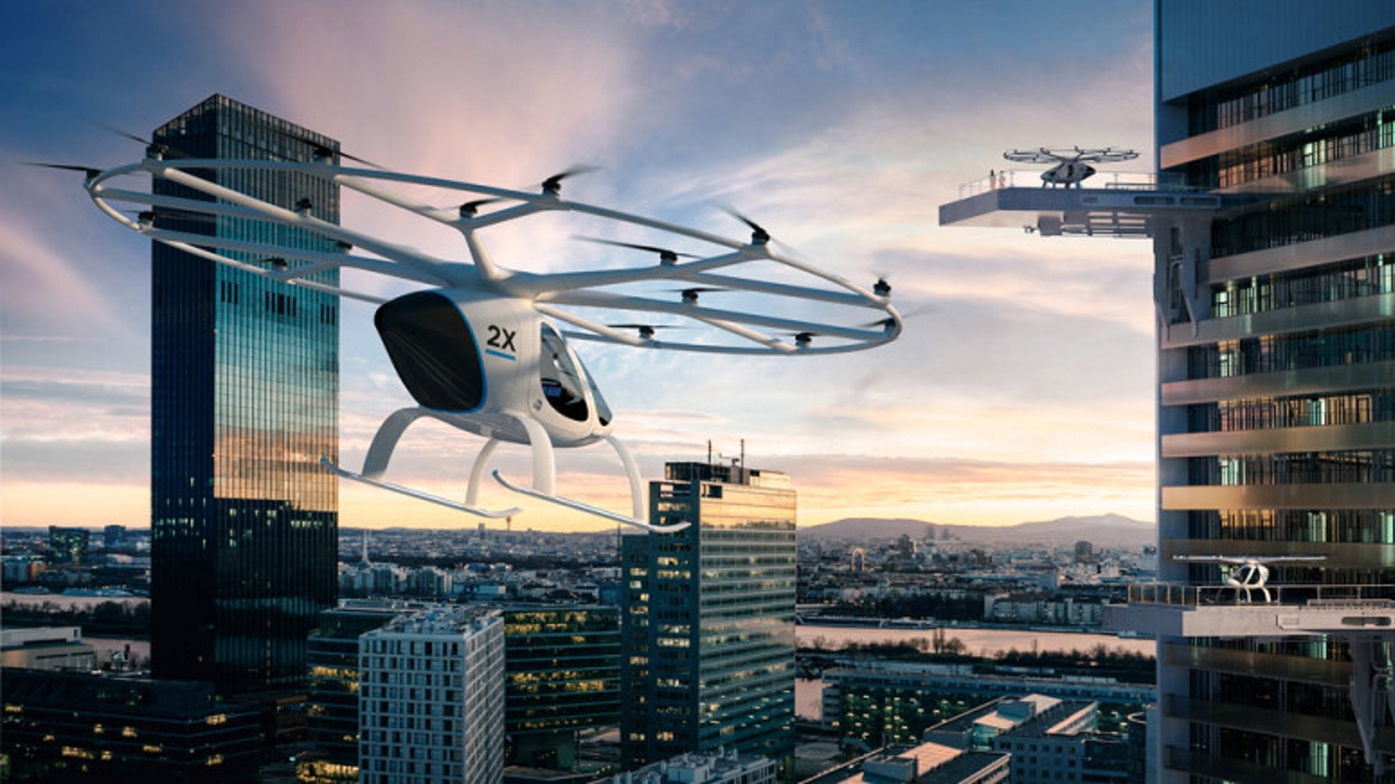 Volocopter riceve 30 milioni per il suo progetto di taxi volanti autonomi