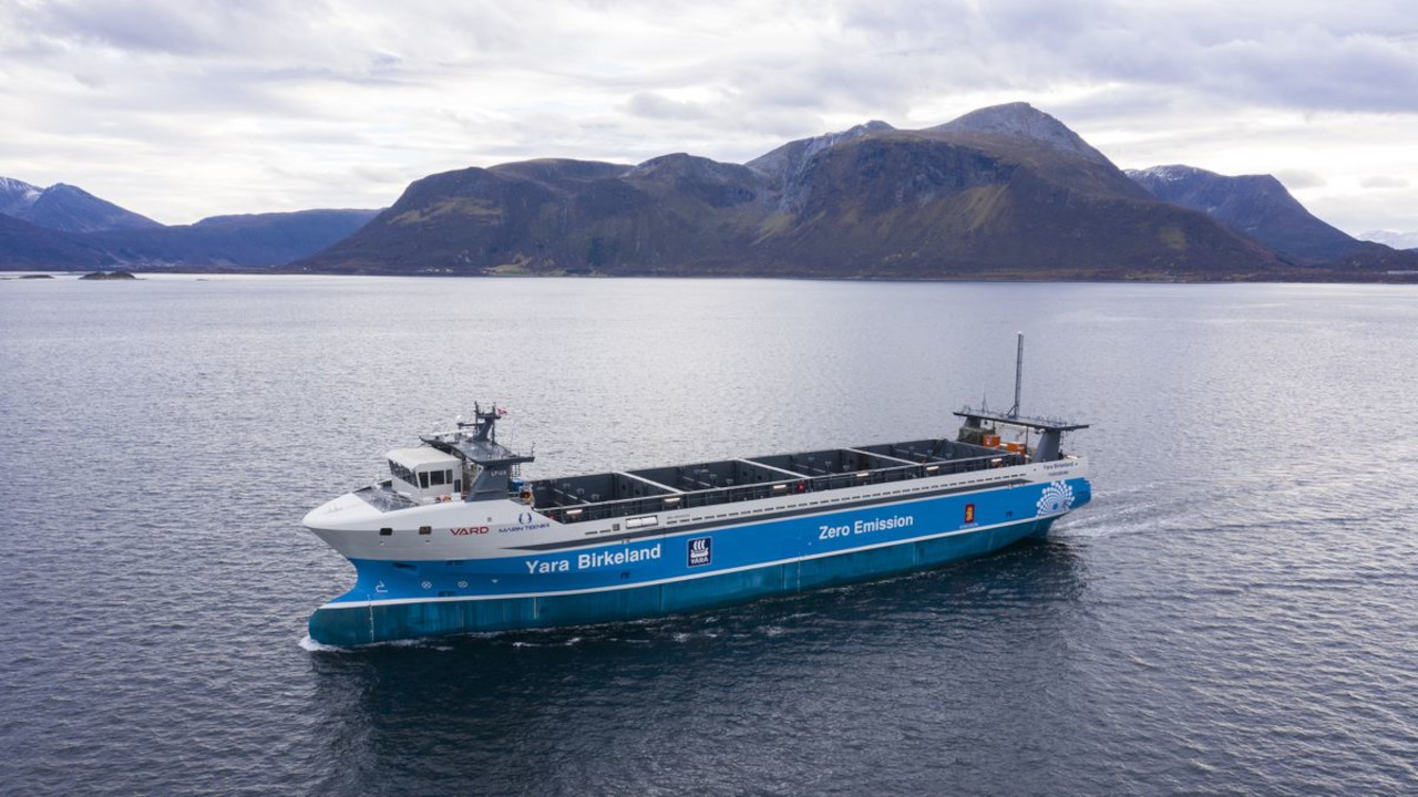 Yara Birkeland, la prima nave portacontainer elettrica-autonoma al mondo