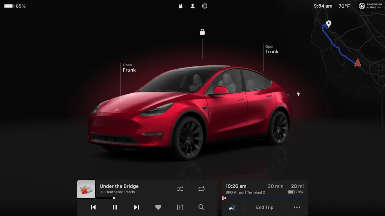 Tesla aggiornamento primaverile